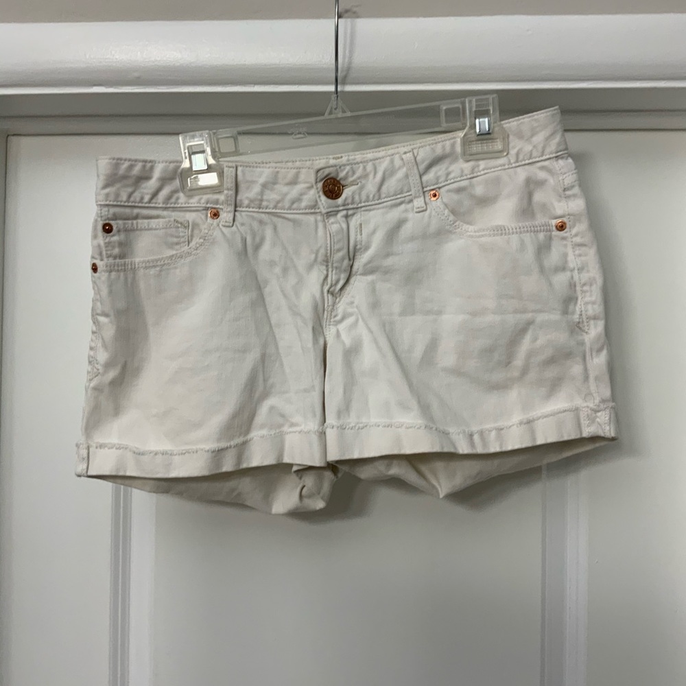 Express White Jean Shorts